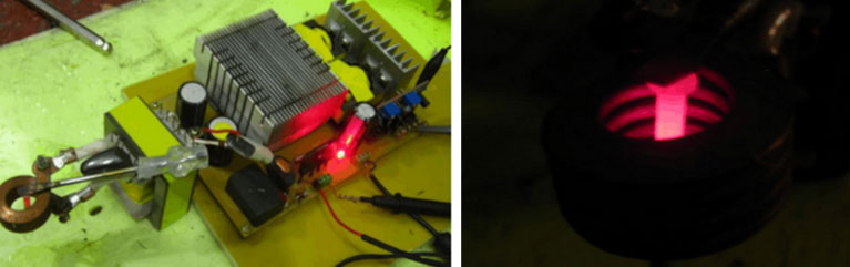 自制感應(yīng)加熱設(shè)備實(shí)驗(yàn)對(duì)比